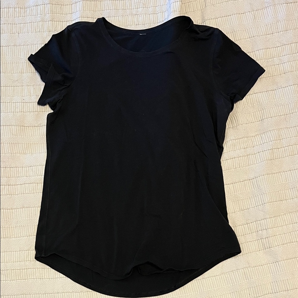 lululemon Black Crewneck Short Sleeve Tee